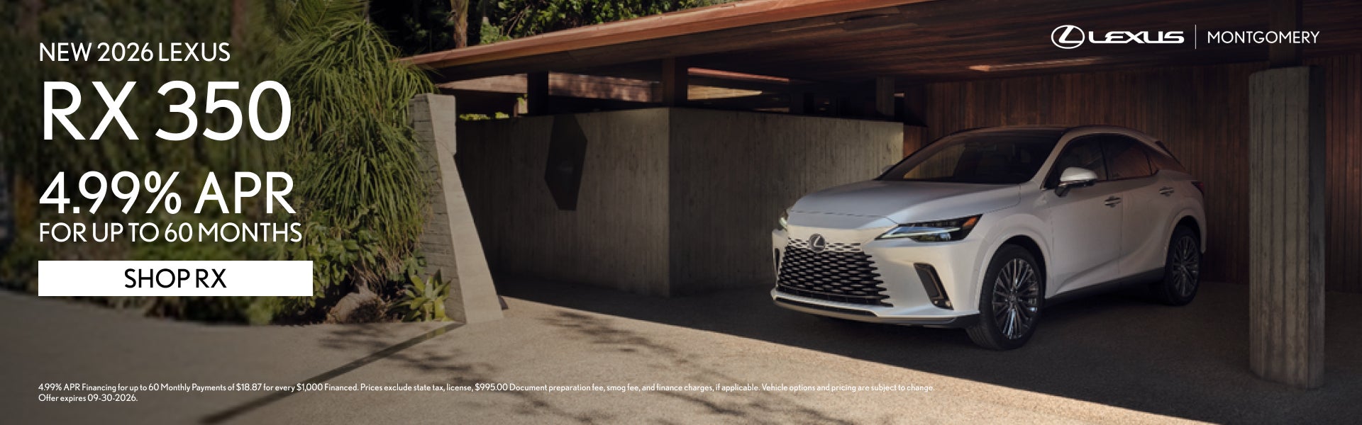 NEW 2026 LEXUS RX 350